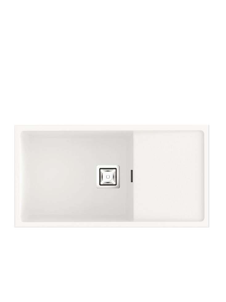 Poalgi - cubeta escurridor de granito 81x40 cm zie blanco