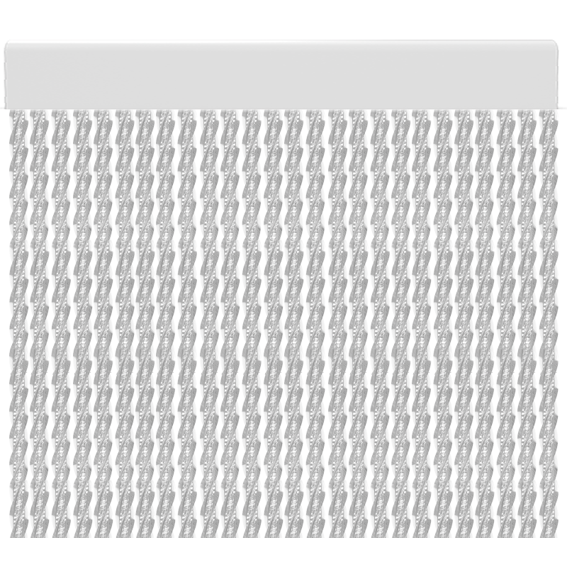 Cortina para puertas de PVC trenza transparente / 120 x 220