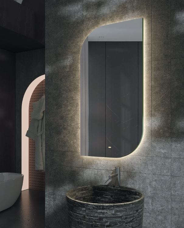 LEDimex-espejo cardiff 110x60 rectangular retroiluminado cálido