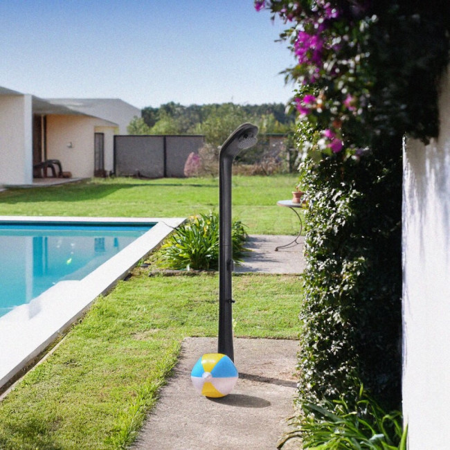 Ducha solar gre rio rss30 jardin 30 lts polietile con lavapies piscinas gre