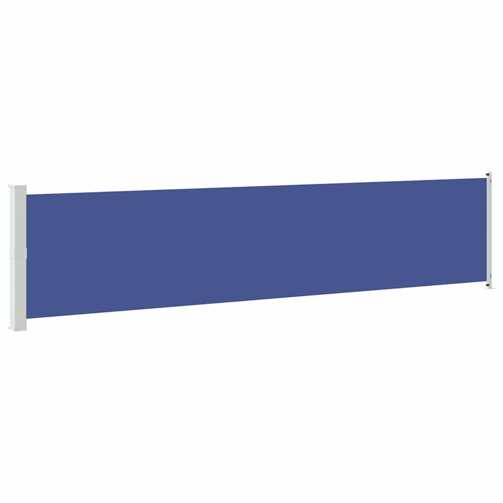 vidaXL toldo lateral retráctil para patio azul 140x600 cm