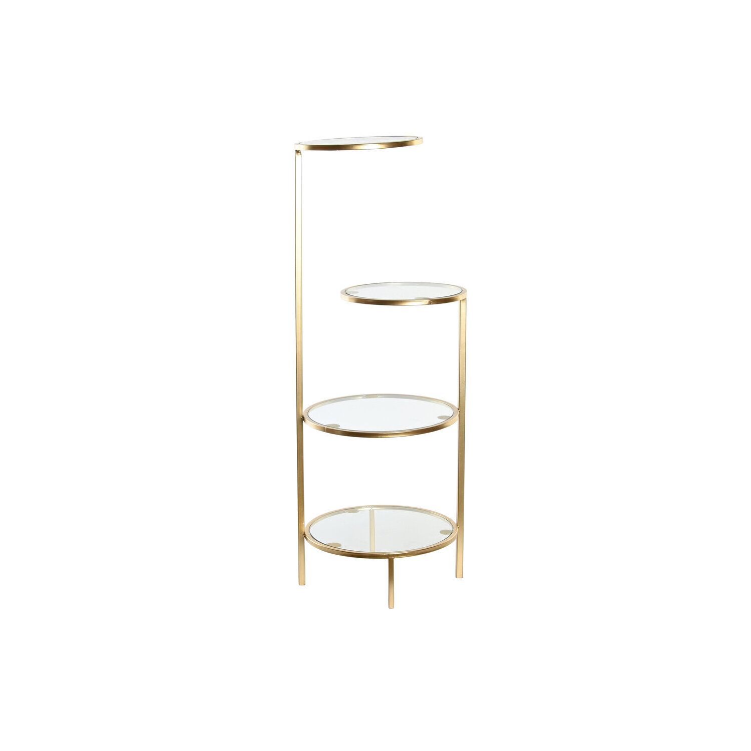 Estante de metal y cristal 32,5x30x86cm