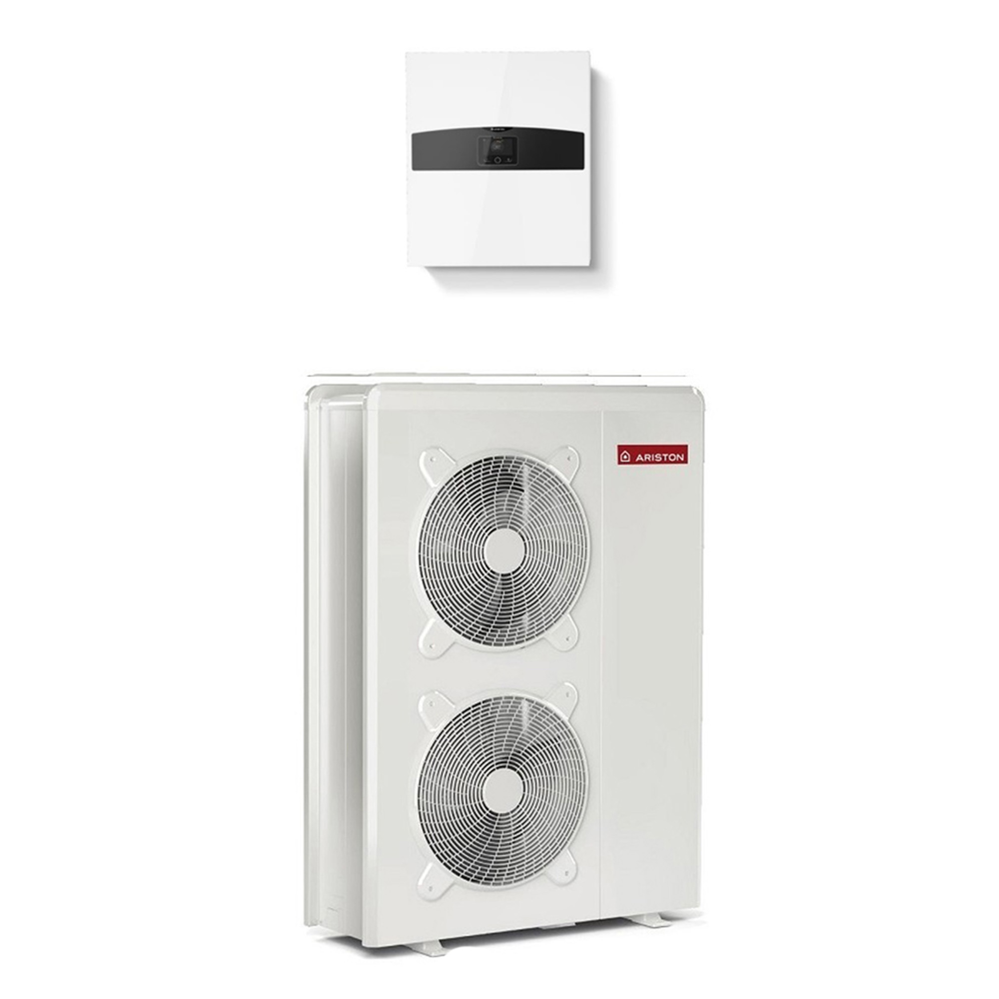 Bomba de calor conectada aire / agua monobloque nimbus plus m con radiador