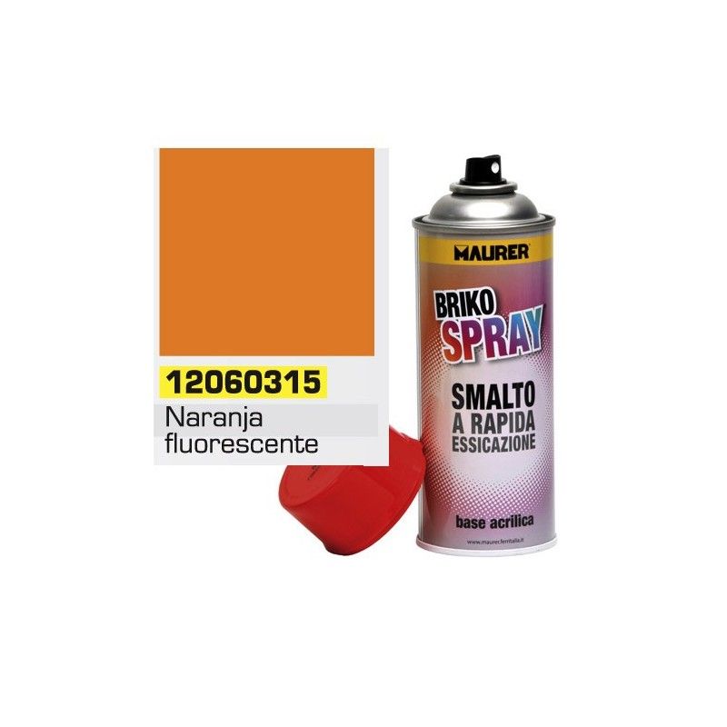 Spray pintura naranja fluorescente 400 ml.