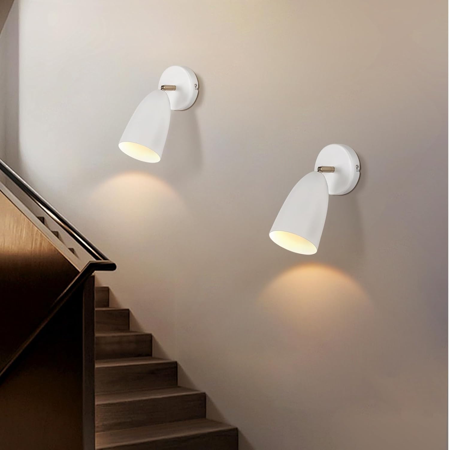 Nettlife aplique pared gu10 blanco 10x22