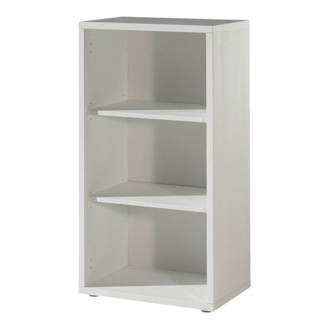 Biblioteca de escritorio con 2 estantes – colección soon – blanco mate