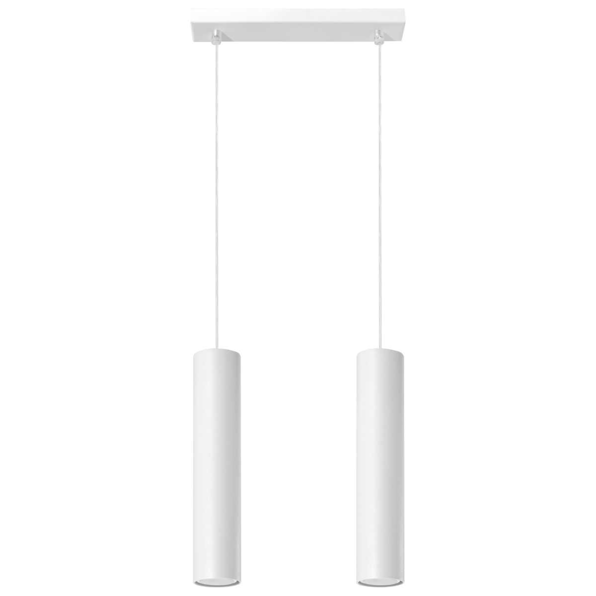 Lámpara coLGante lagos 2 blanco acero 30x90x6cm