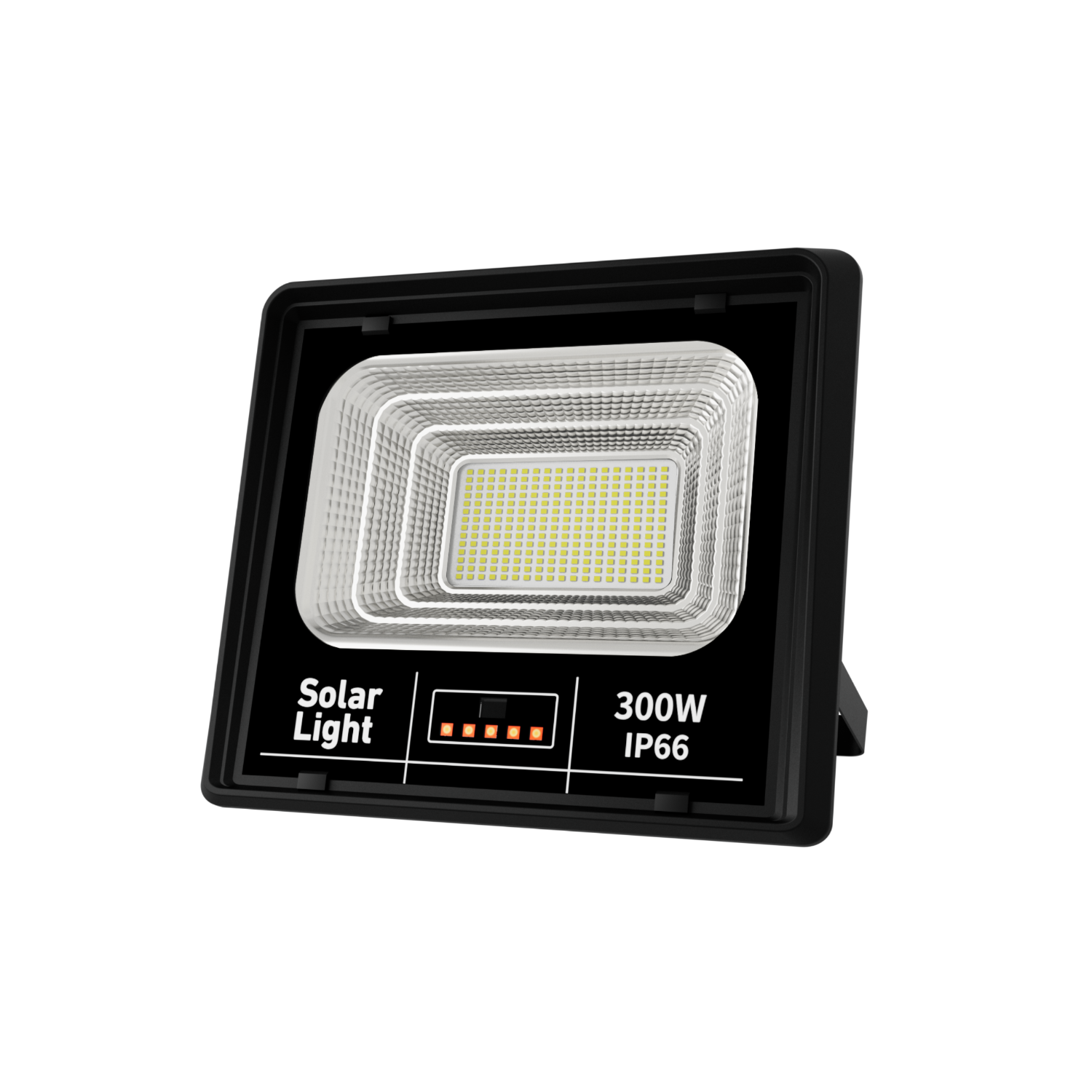 Reflector solar LED alta potencia, panel policristalino, lifepo4 - 300w