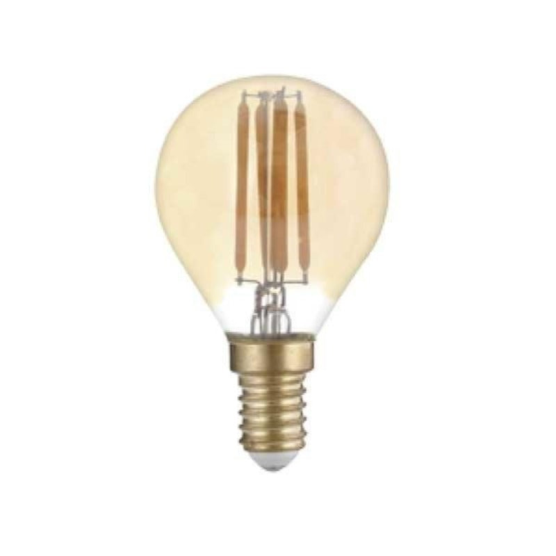 Bombilla LED e14 4w filamento regulable g45 - blanco cálido 2300k