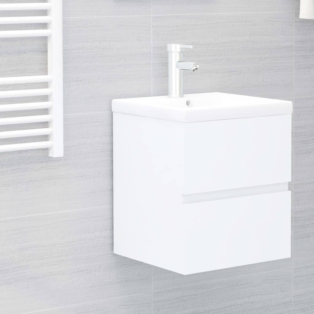 Mueble con lavabo madera de ingeniería blanco esb7602