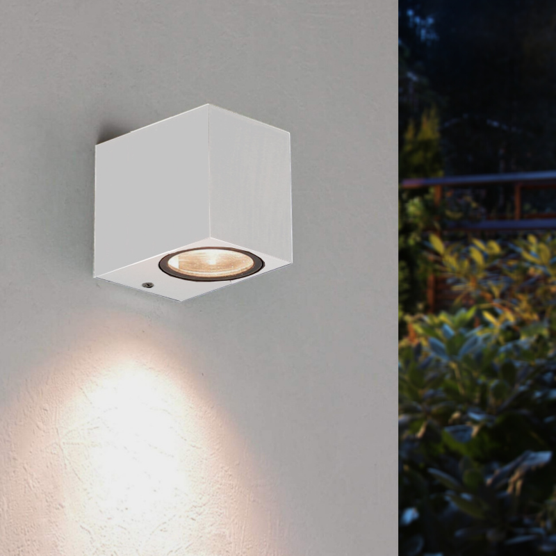 LED rectangular de LED de pared de pared blanca ip44 para bombill