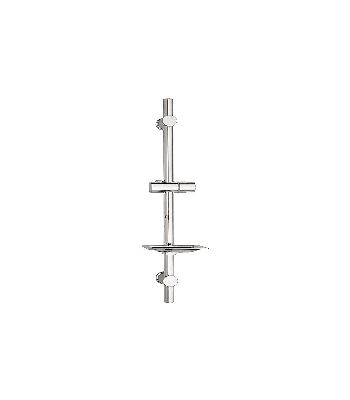 Barra de ducha ajustable con estante bl-1001s | cromo brillo