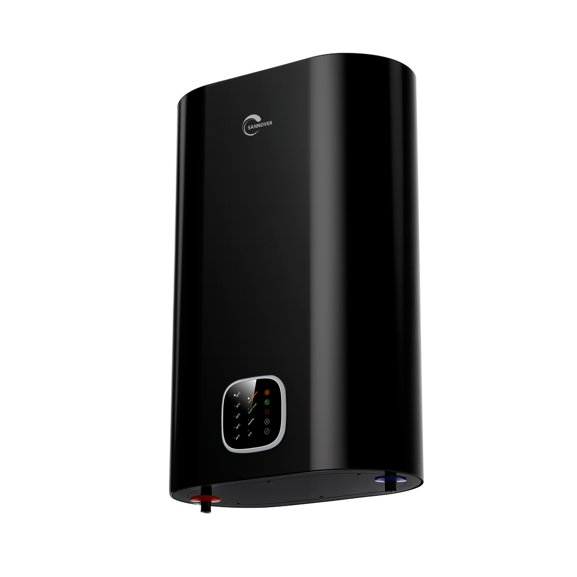 Termo eléctrico plano de pared multipositions kimoro negro sannover 80 l