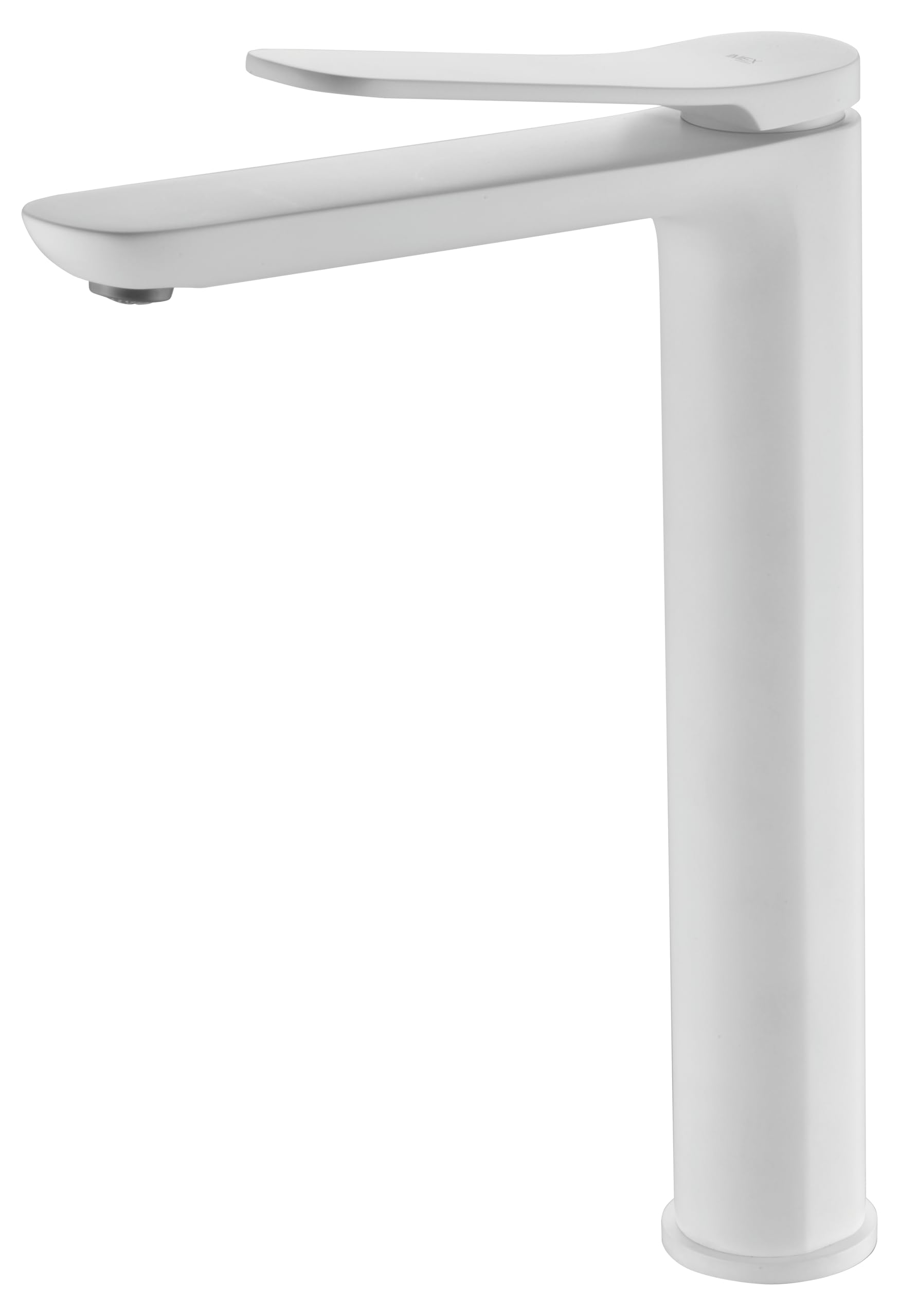 Imex - grifo monomando lavabo caño alto blanco serie dinamarca