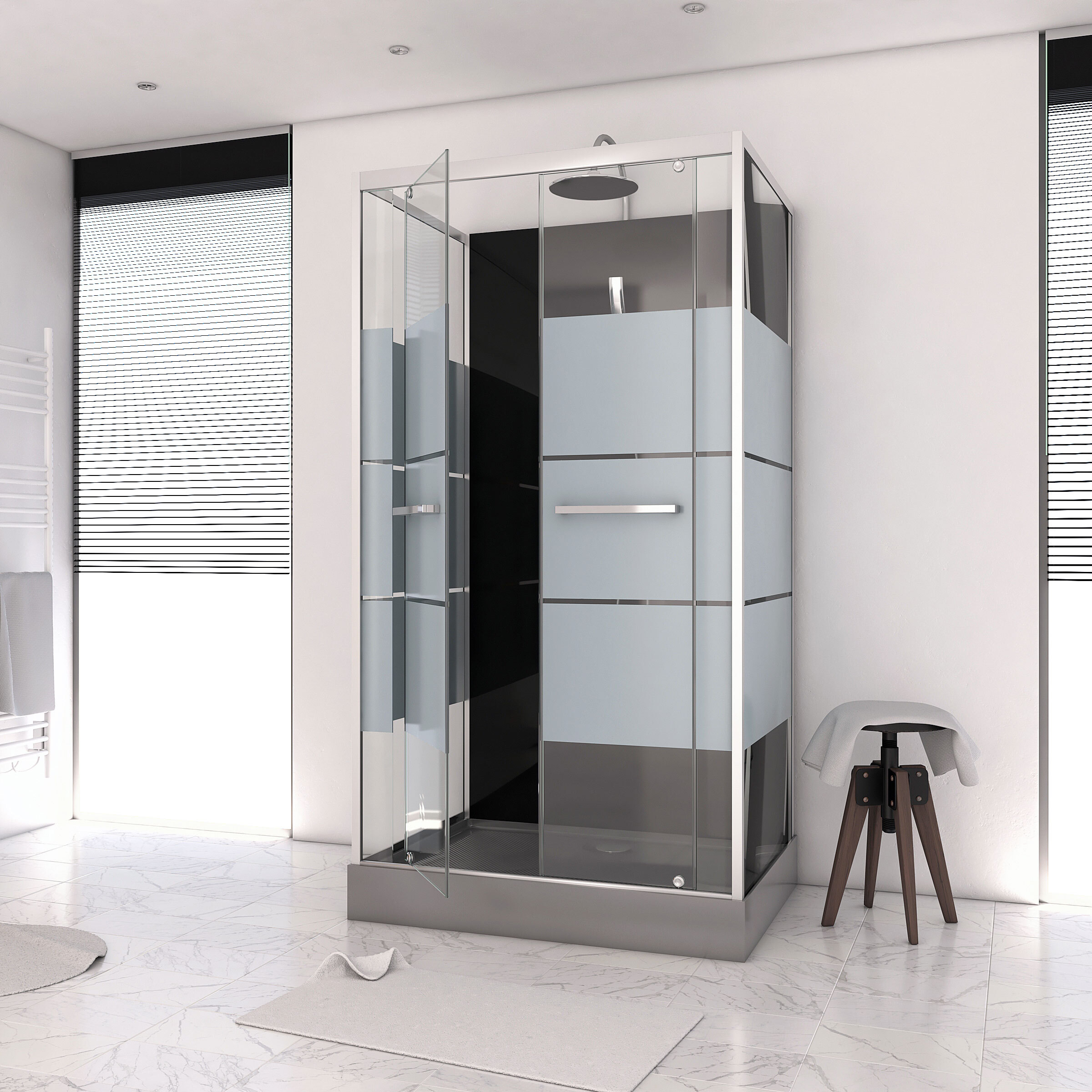 Cabina ducha rectangular 110x80x225cm - scratchy 110