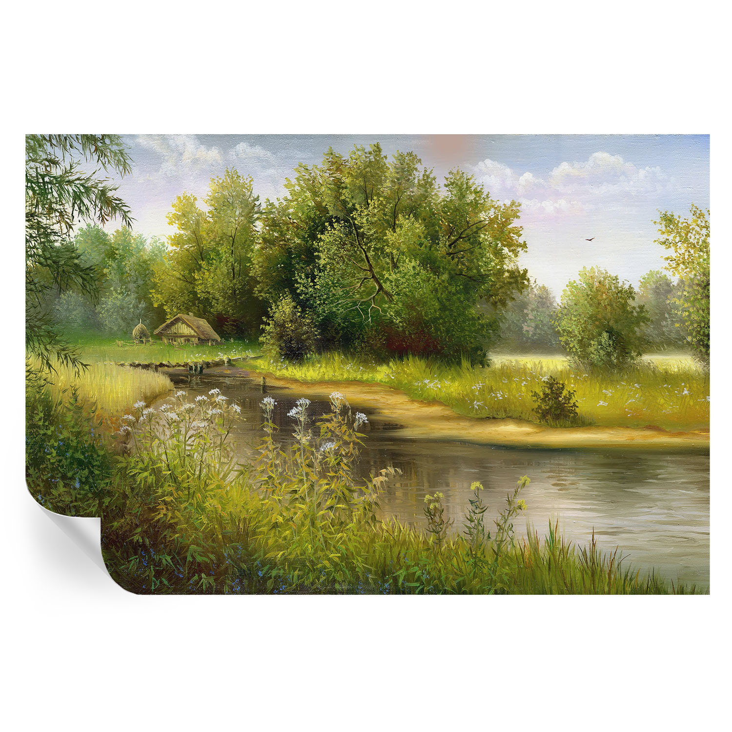 Papel pintado para paredes paisaje rural 104x152 tulup