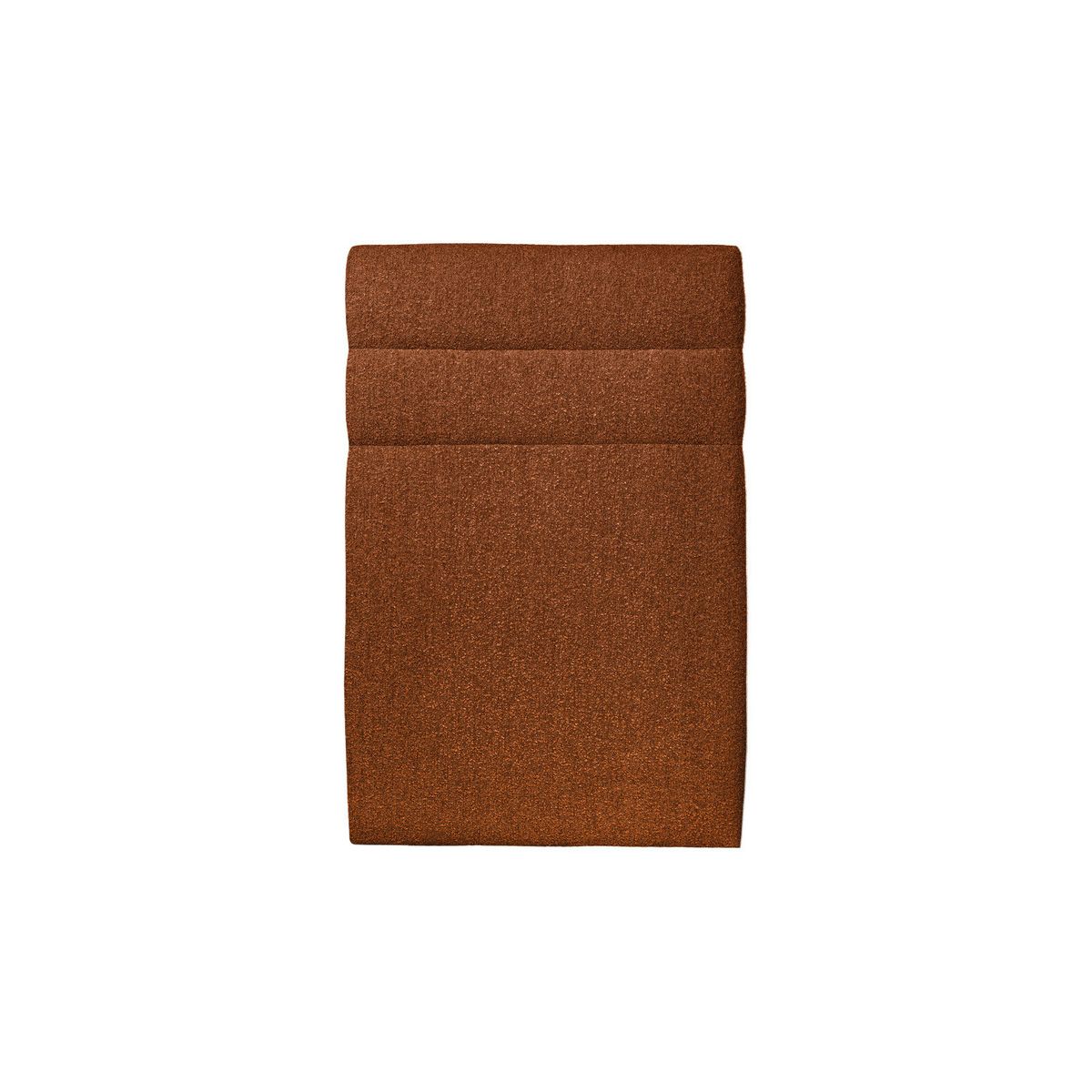 Cabecero 90 cm lines - tejido bouclette terracota - terracota