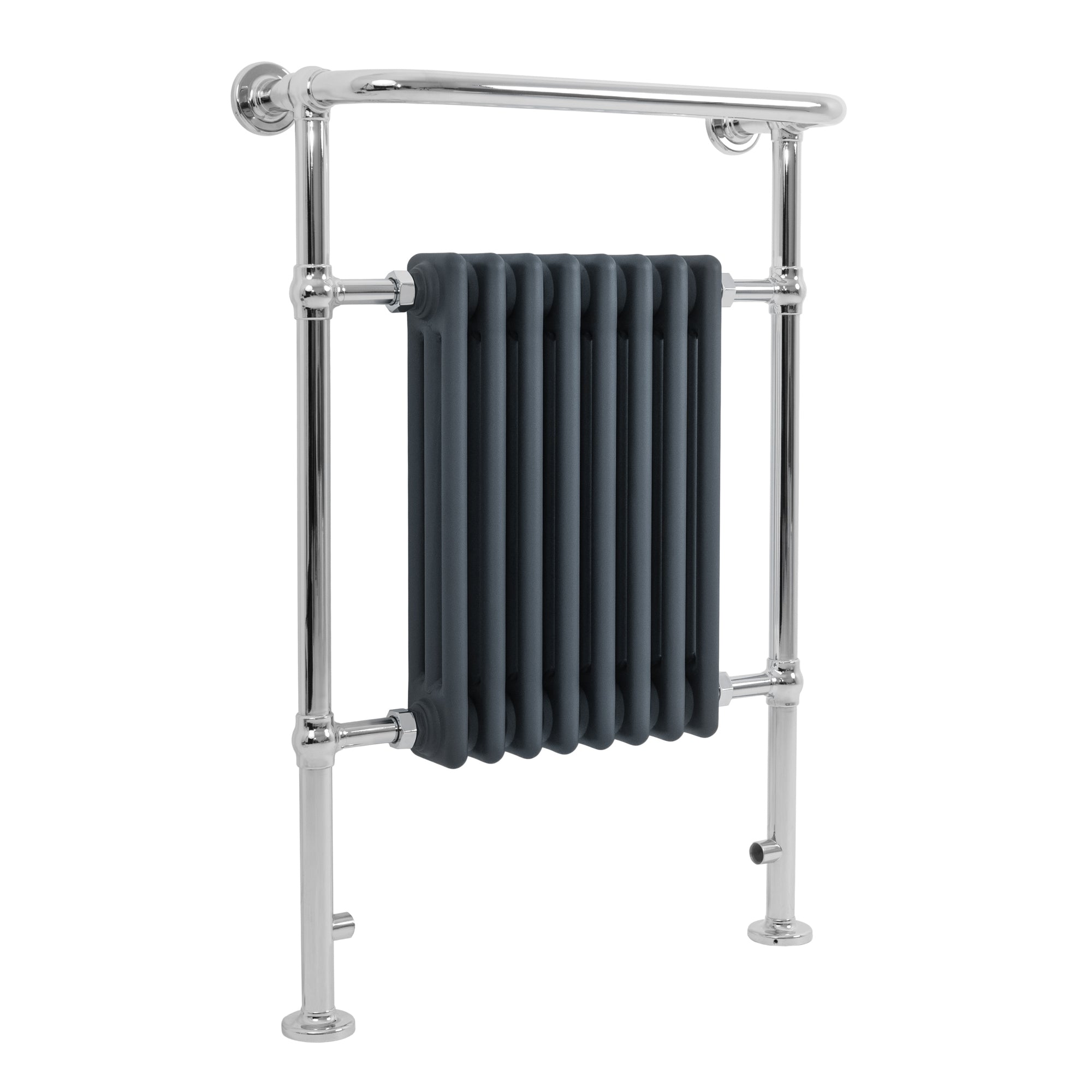 Radiador toallero tradicional – 950mm x 660mm – gris antracita