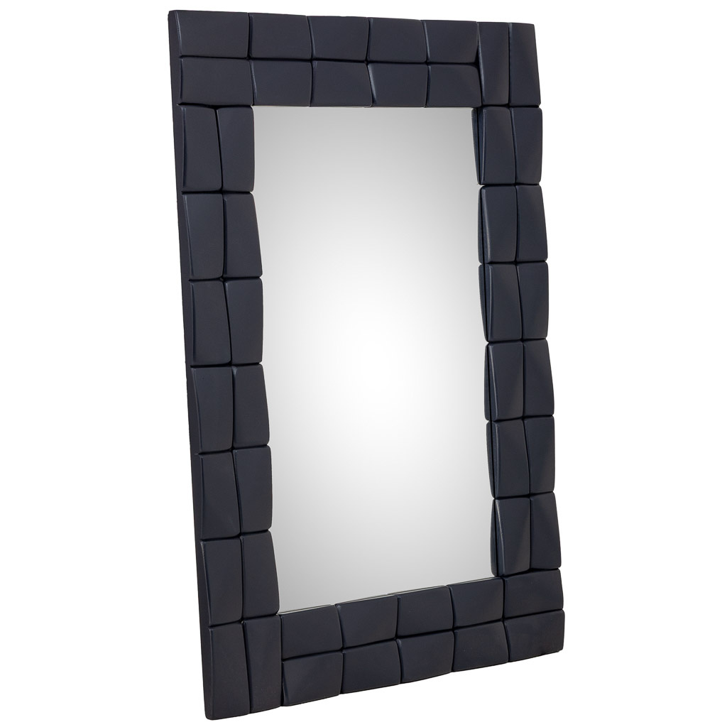 Espejo de madera negro 62x2.5x84h cm