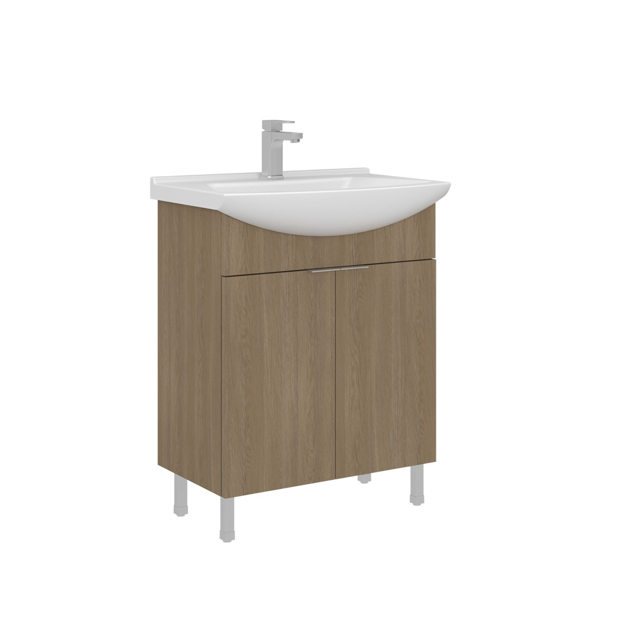 Mueble para lavabo <<purus 65>> - 65 x 50 x 83 cm - roble sonomo