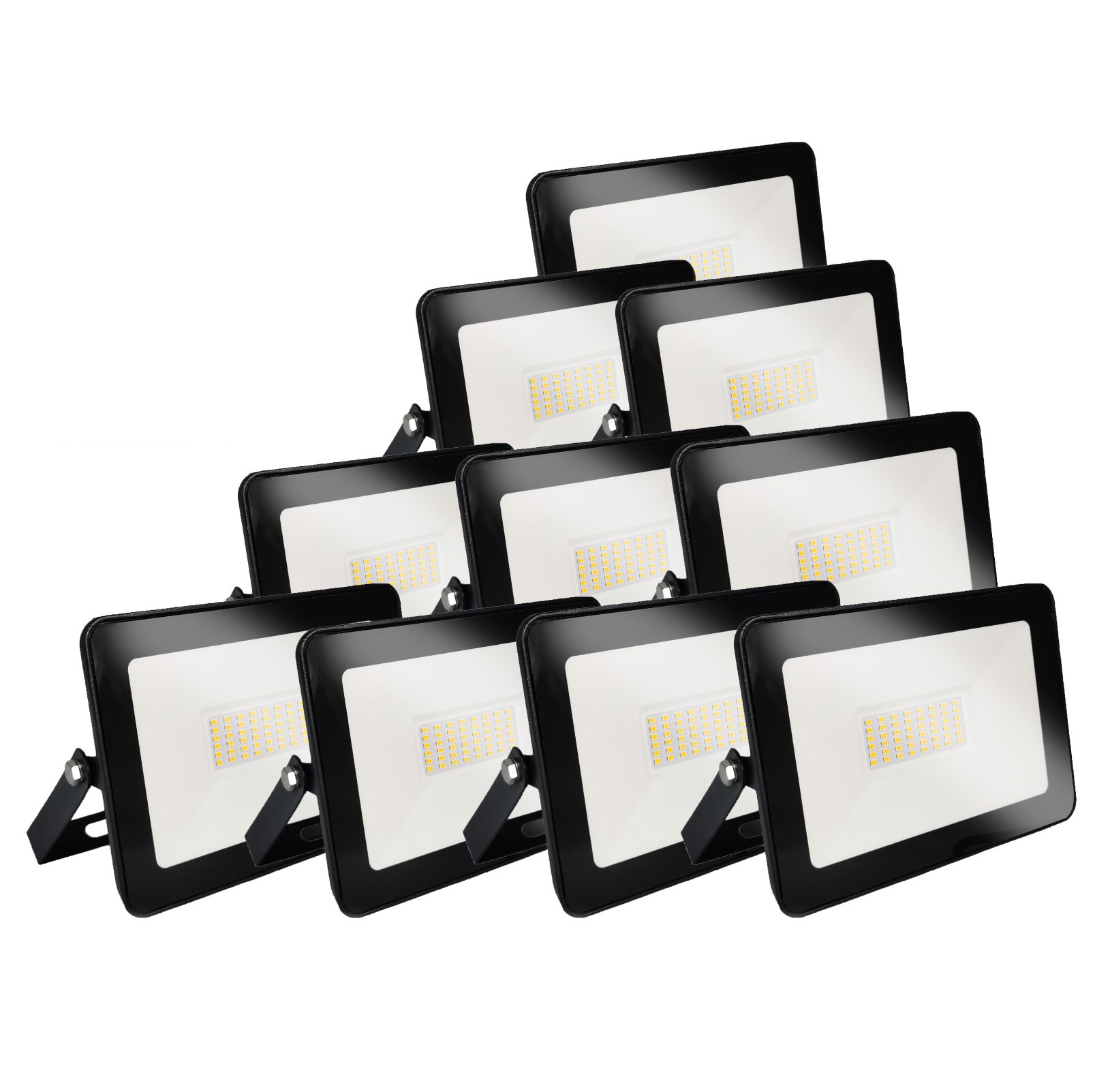 10 focos LED 100w ipad 4000k
