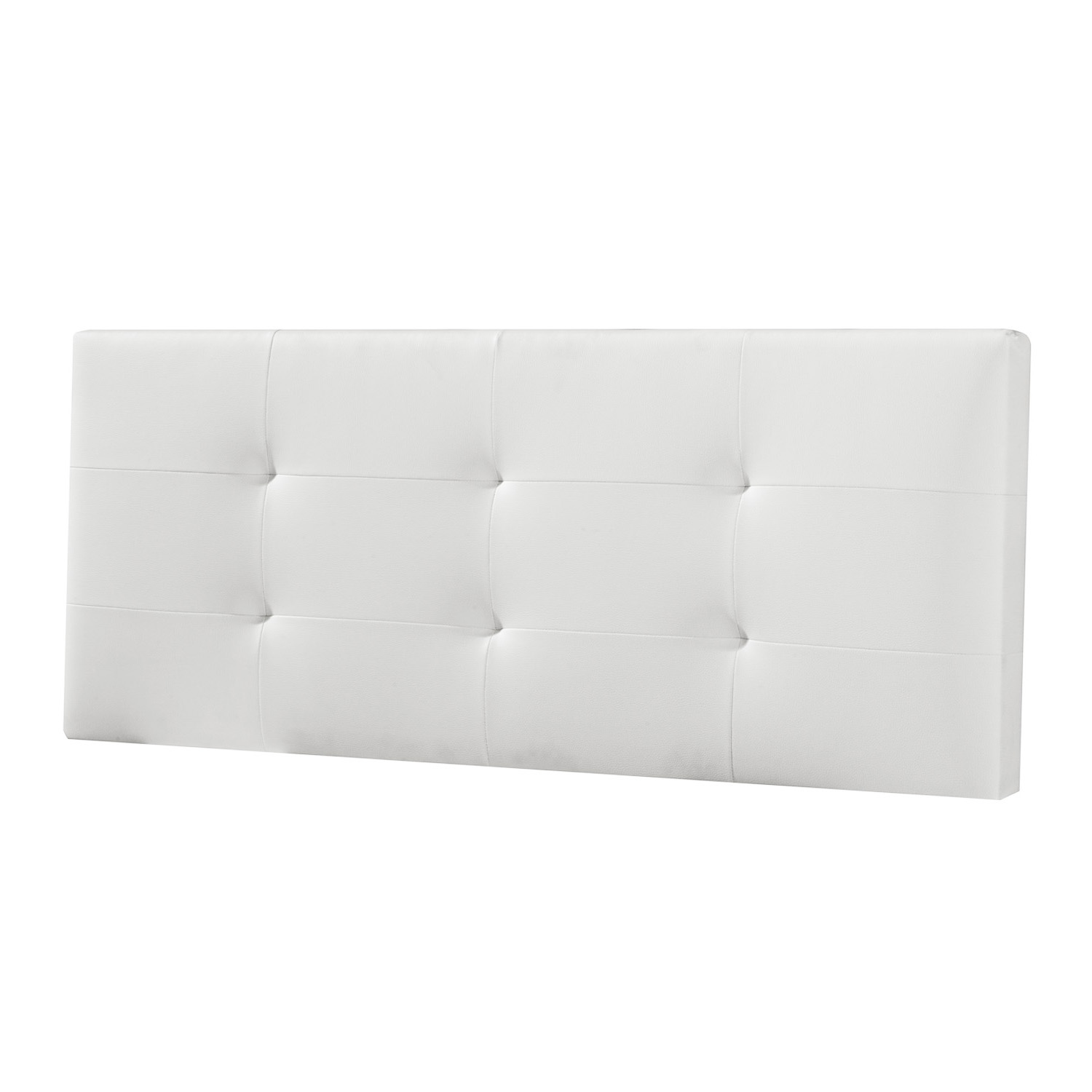 Cabecero tapizado carla 150x60 cm blanco, 8 cm de grosor
