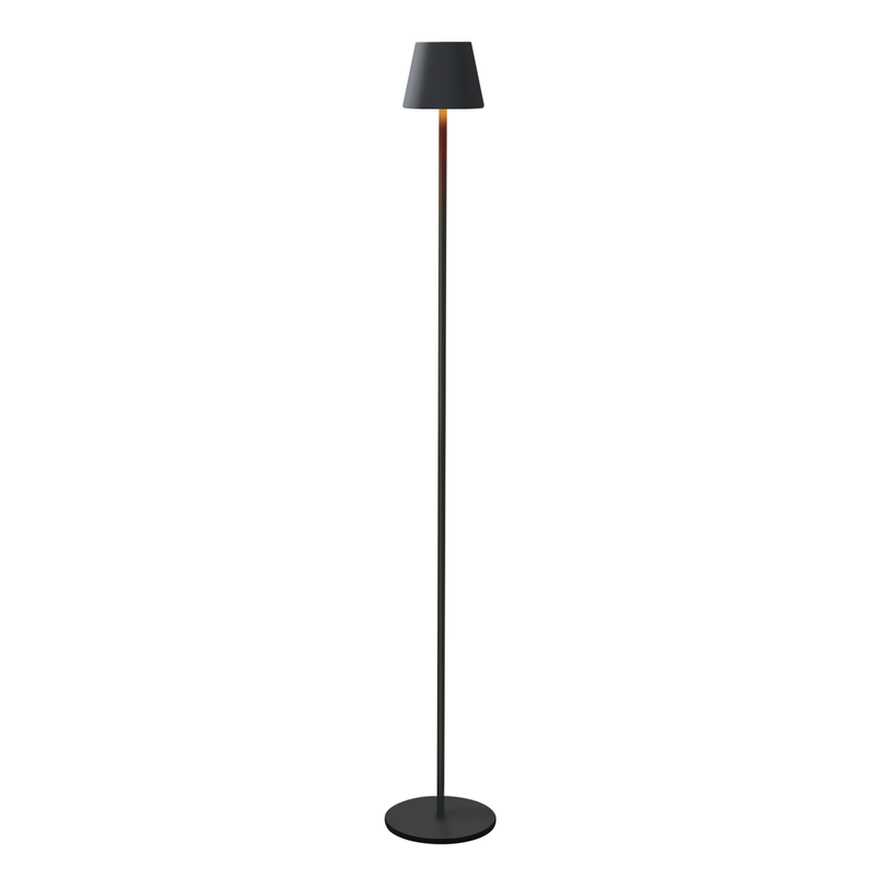 Nettlife lámpara de pie negra LED 125x11