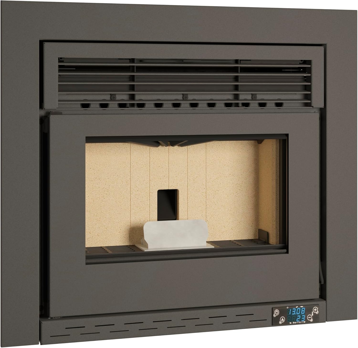 Insert de pellets canalizable modelo atlas 10 de 10,2 kw