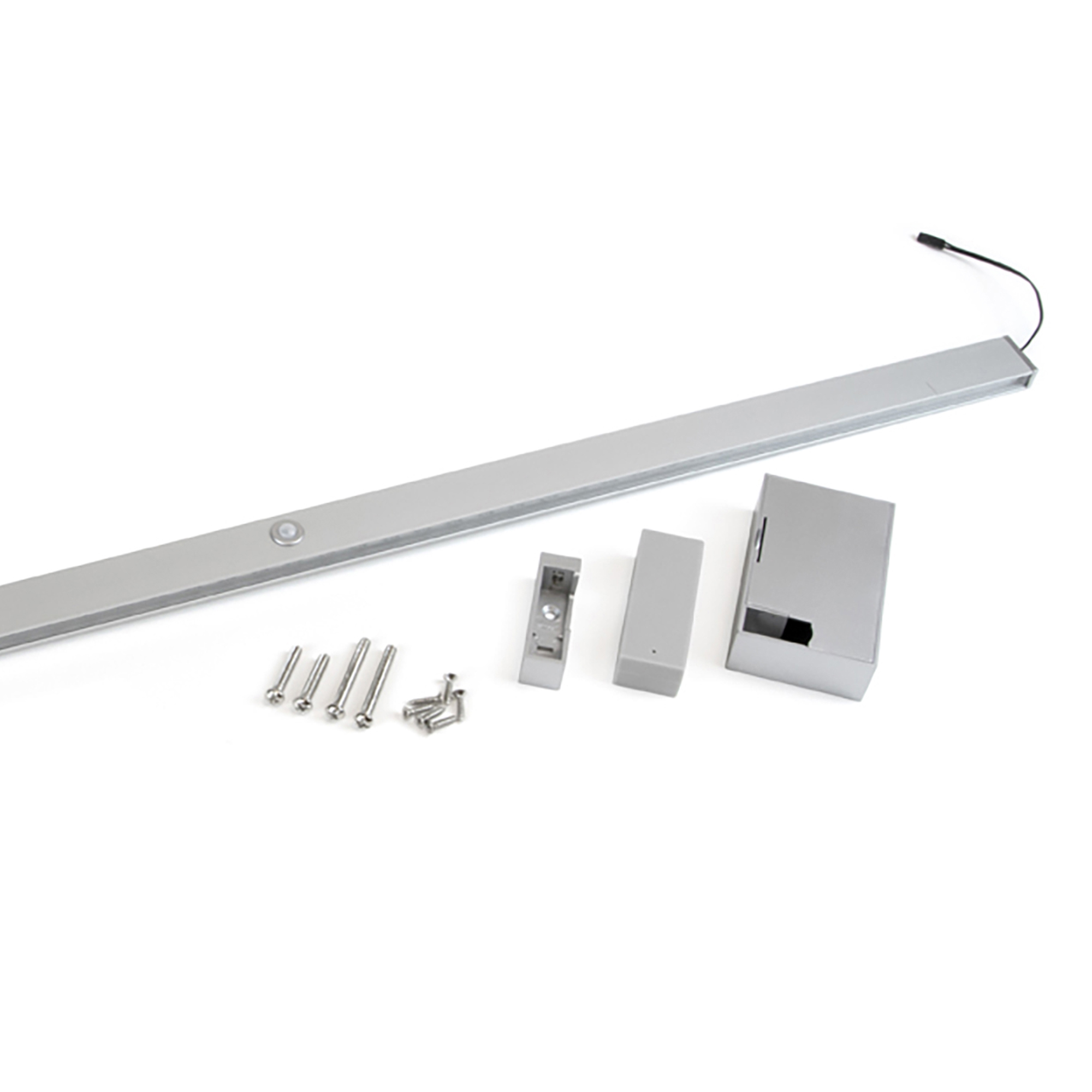 Barra para armario con luz LED castor, batería extraíble y sensor de