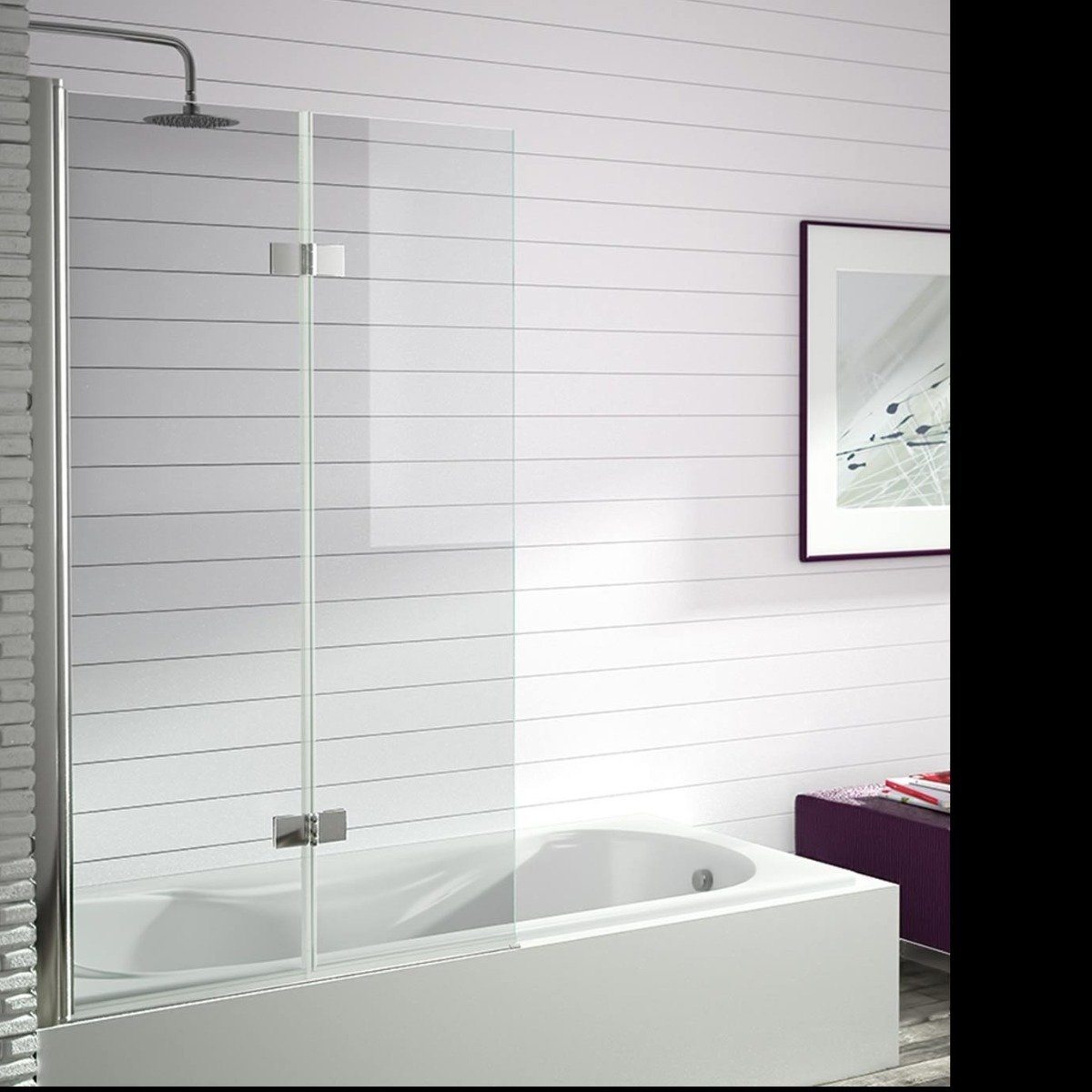 Mampara de bañera plegable s300