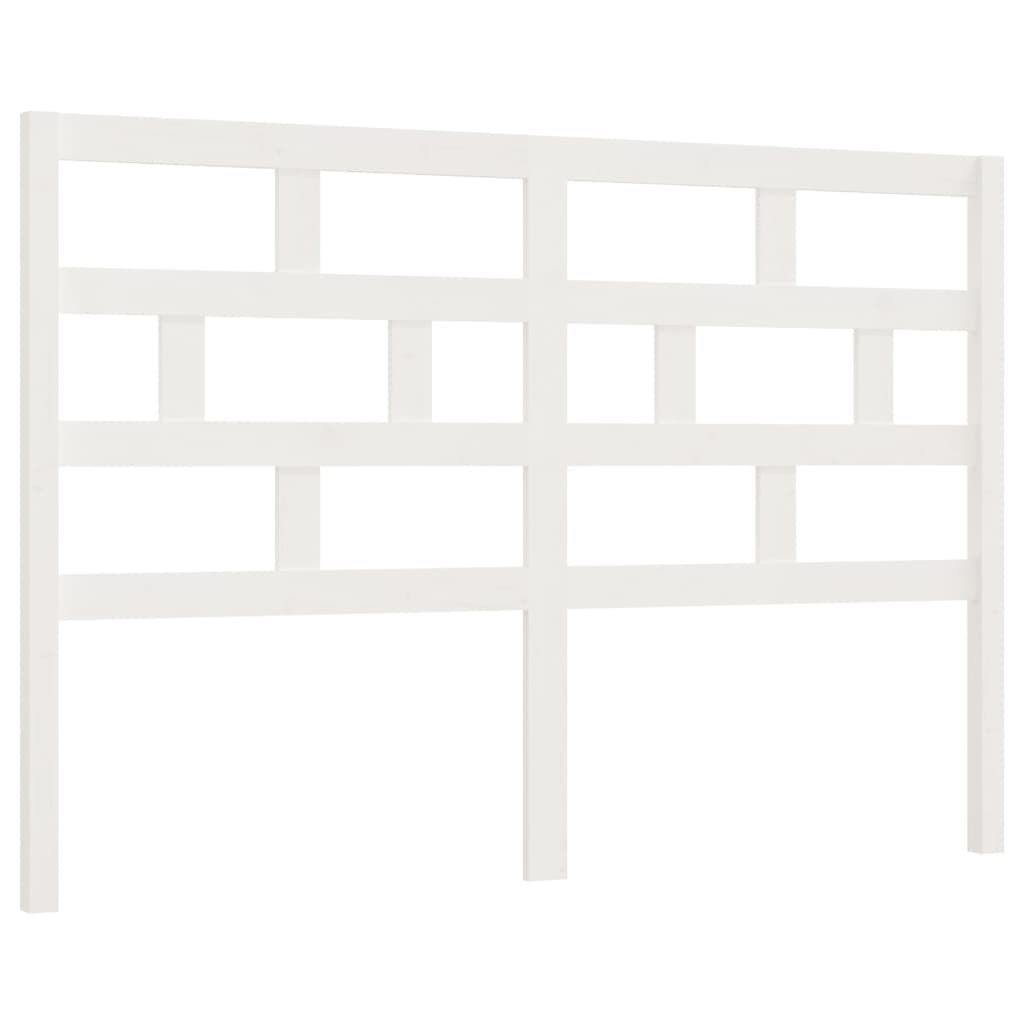 vidaXL cabecero de cama madera maciza de pino blanco 146x4x100 cm