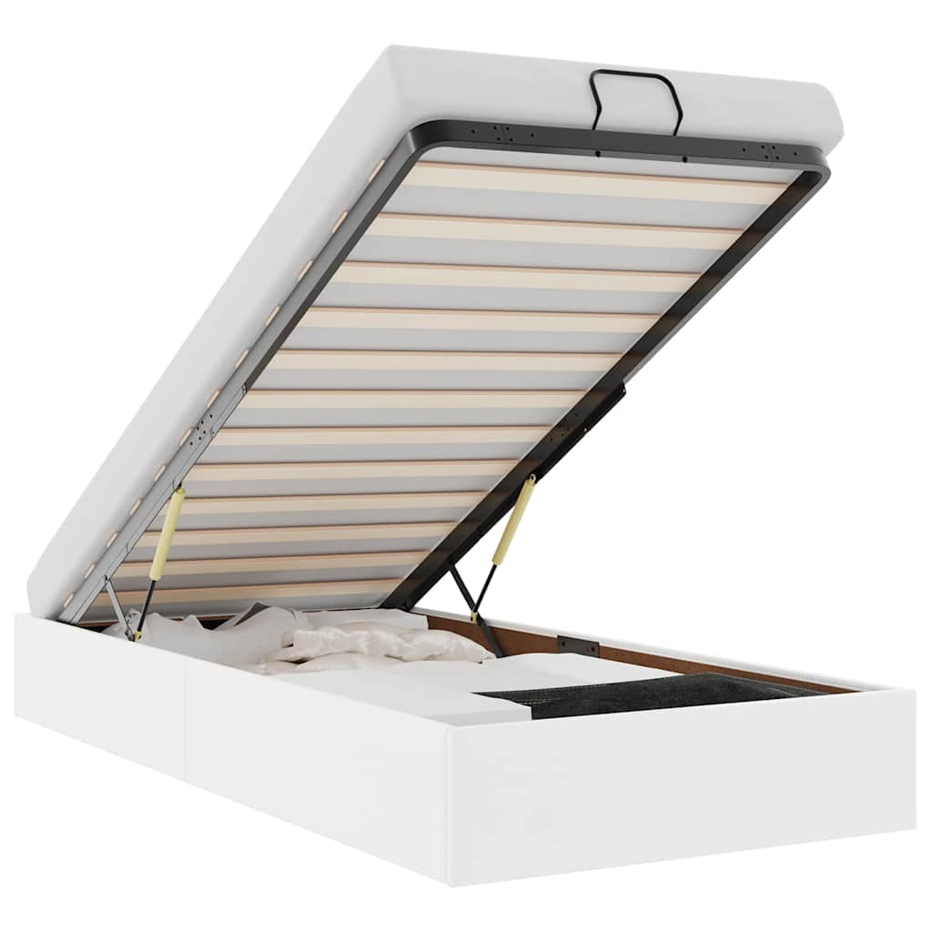 vidaXL estructura de cama otomana sin colchón blanco 100x200cm