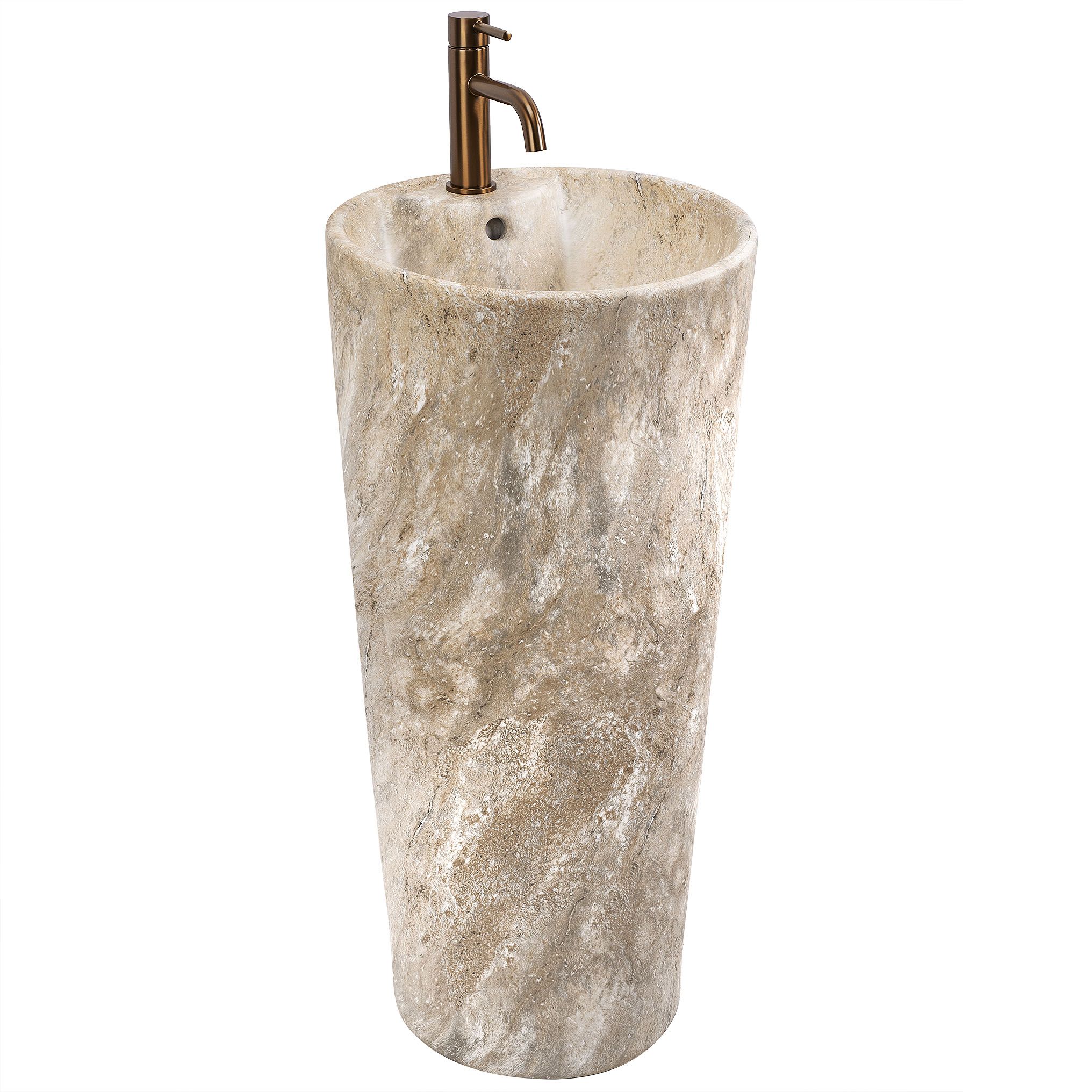 Rea lavabo de pie blanka savana matt beige, 40x40x85 cm