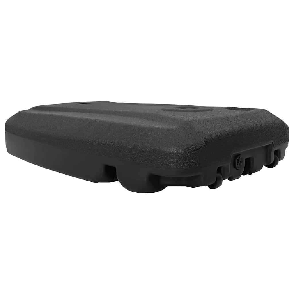 vidaXL base de sombrilla de exterior negra