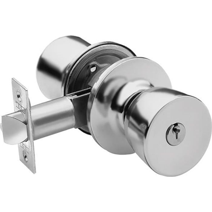 Cerradura tubular 3500/60-70 tesa cilindro exterior botón interior - cromad