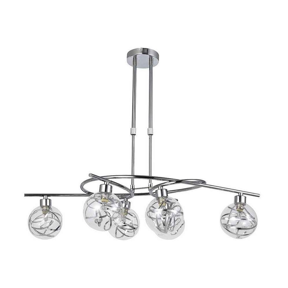 Varanasi chandelier 6xg9 chrome