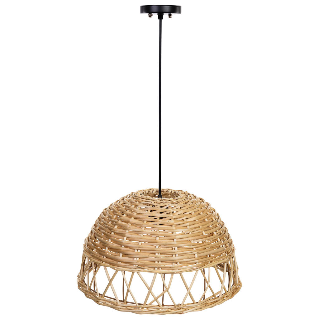 Lámpara de techo de mimbre d40x23h cm