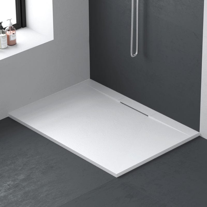 Plato de ducha resina lyra blanco 70x200cm rejilla color