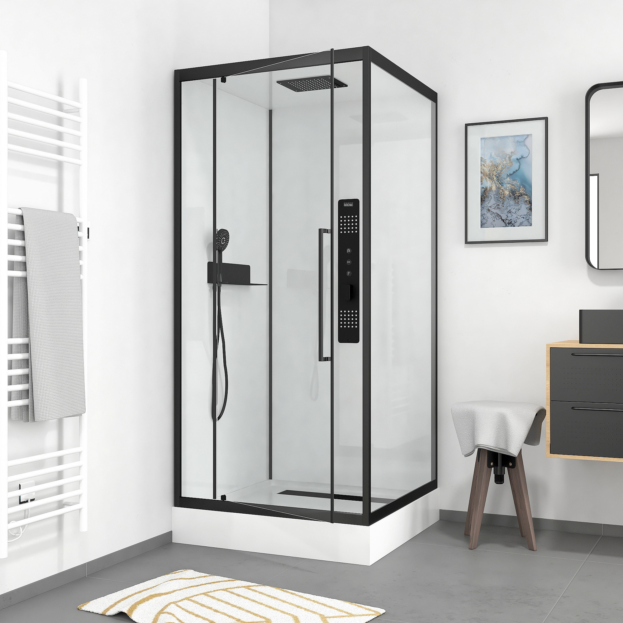 Cabina de ducha cuadrada - 90x90x217 cm - factory 2 square