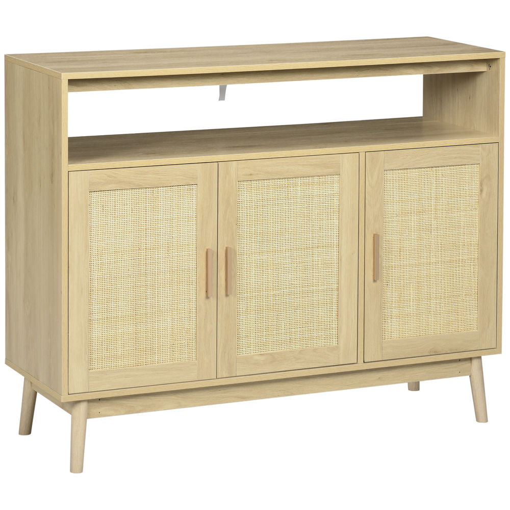 Aparador de cocina 120x40x97 cm color marrón Homcom, hogar - cocina