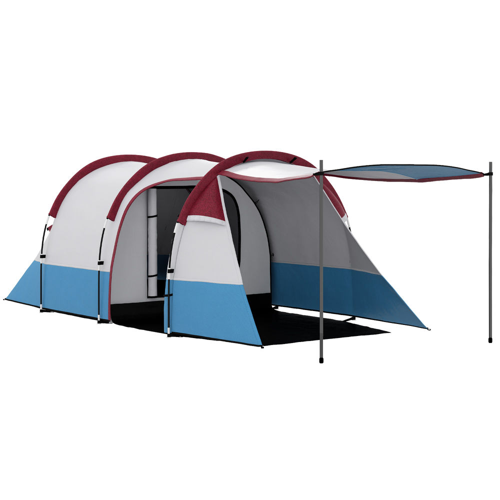 Tienda de campaña 420x200x150 cm poliéster multicolor Outsunny