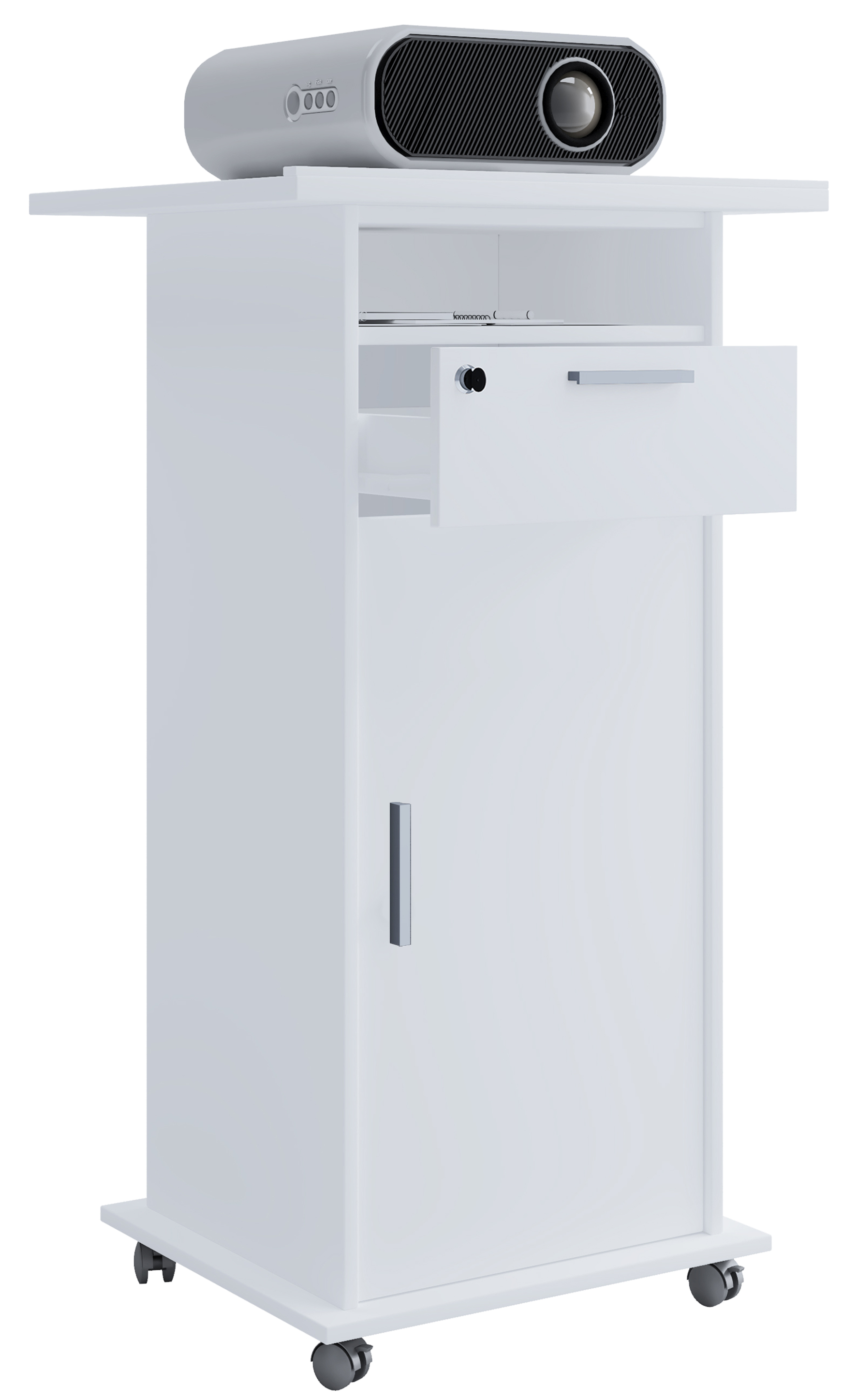 Vcm - carro de mesa proyector proyector neta puerta