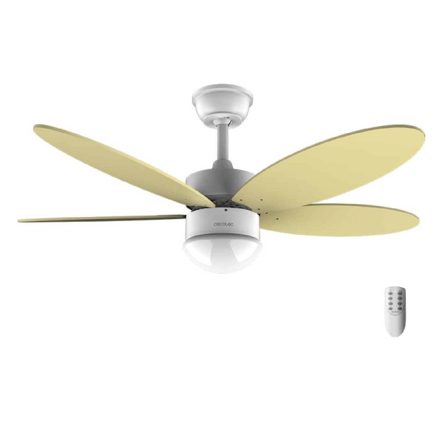 Cecotec ventilador de techo con luz energysilence aero 4260 sunlight. 40 w