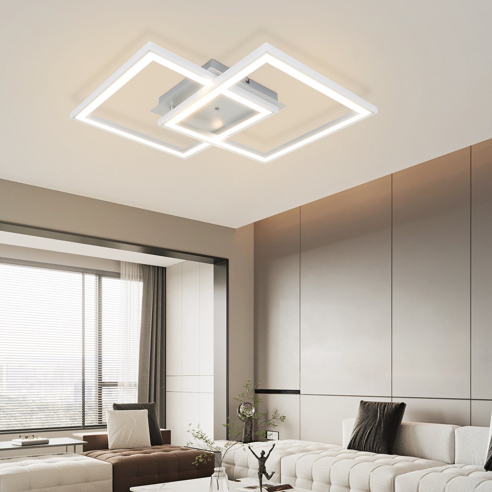 Nettlife luz de techo LED rgb plafon de dormitorio moderna regulable con