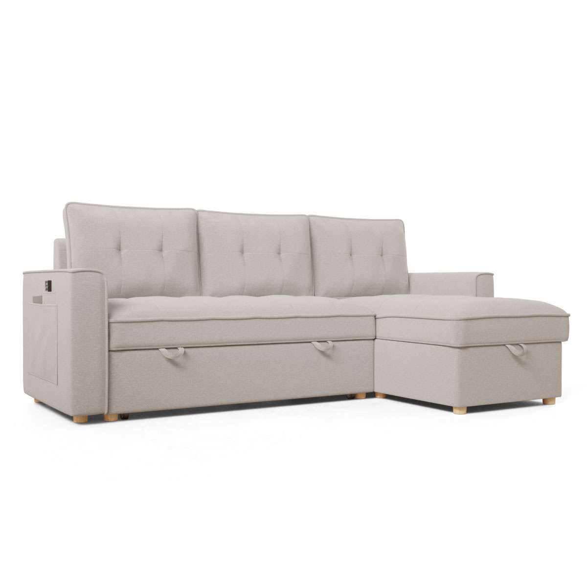 Nalui sofá cama haven gris