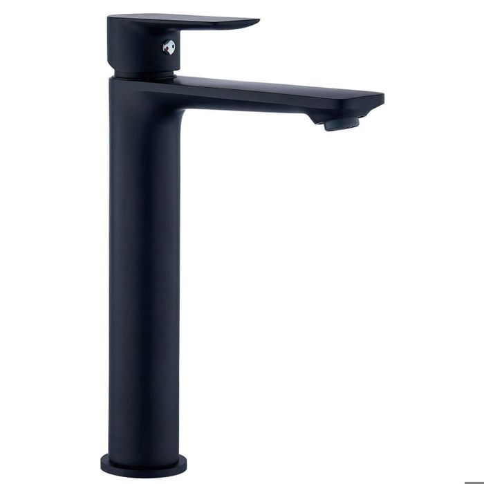 Grifo de lavabo pico alto jezorio thewa - negro