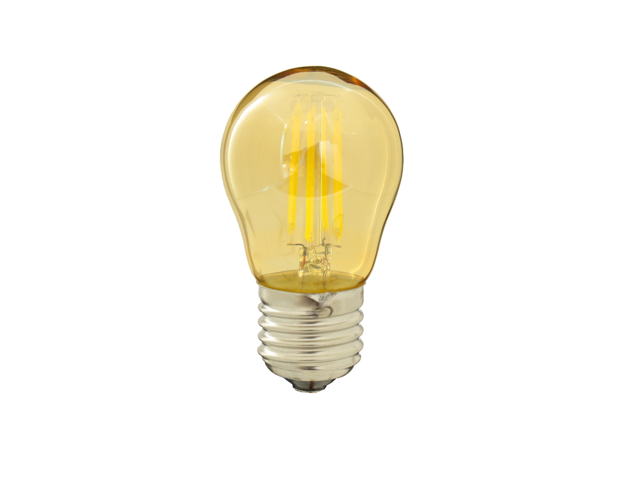 Bombilla filamento LED 4w g45 dorada rosca E27 blanco 4200k