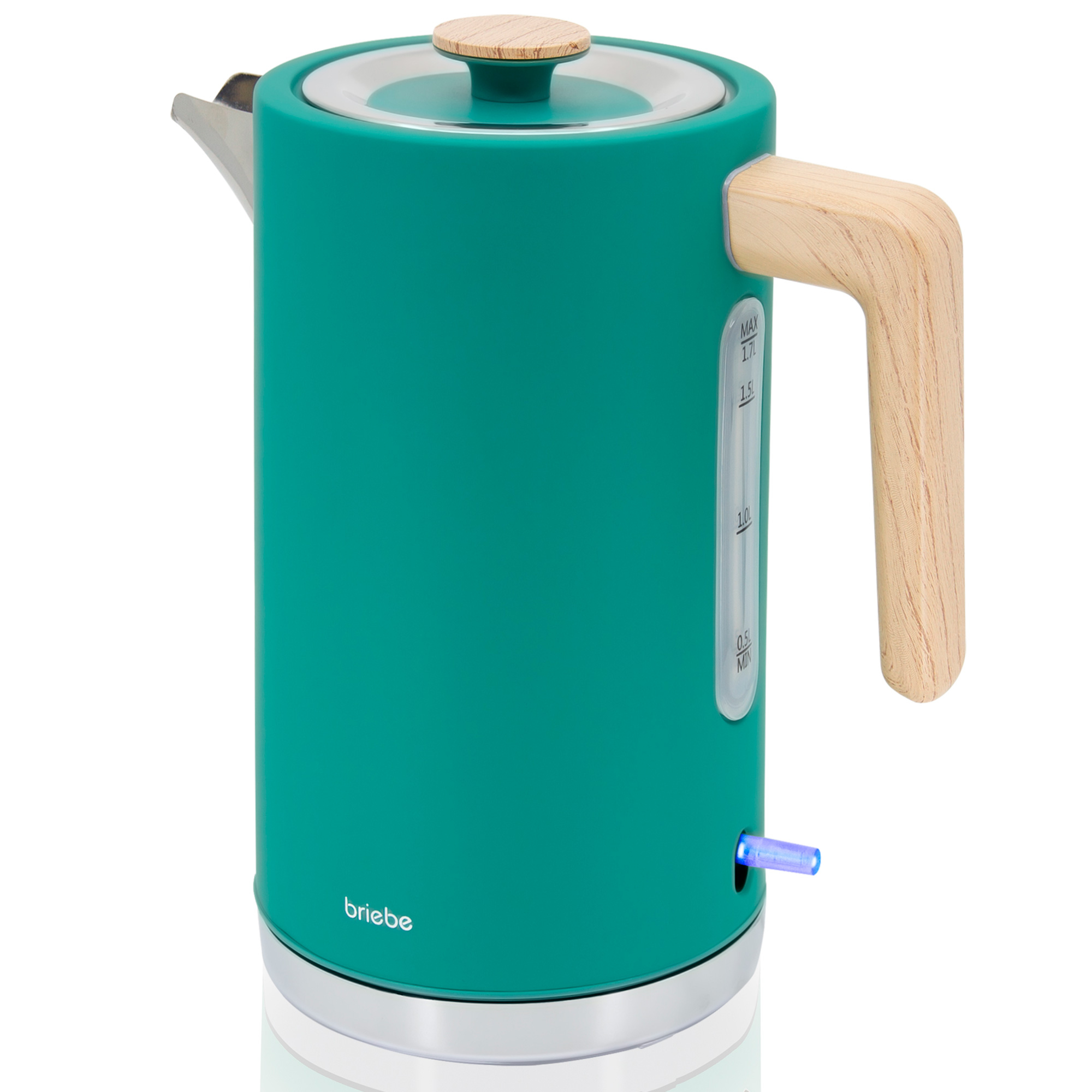 Nordic hervidor agua eléctrico 1,7l inalámbri briebe kt1165gre verde 2200w