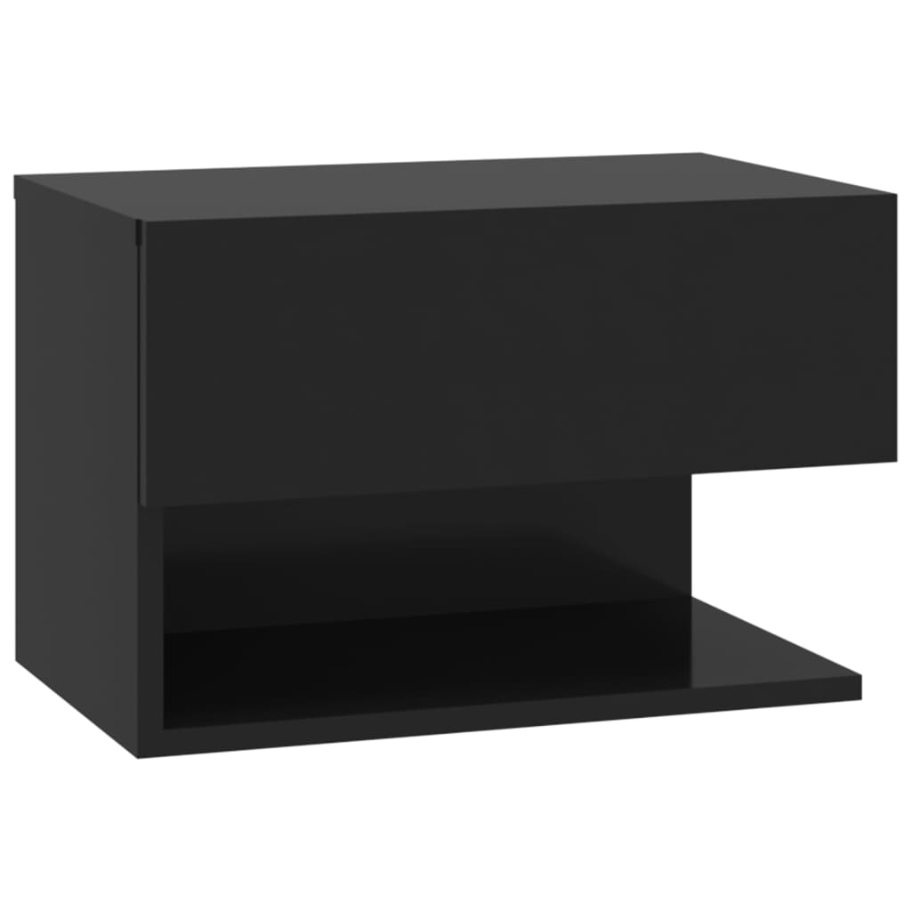 Casa lúmina - mesita de noche negro madeira 46 x 29,5 x 30 cm