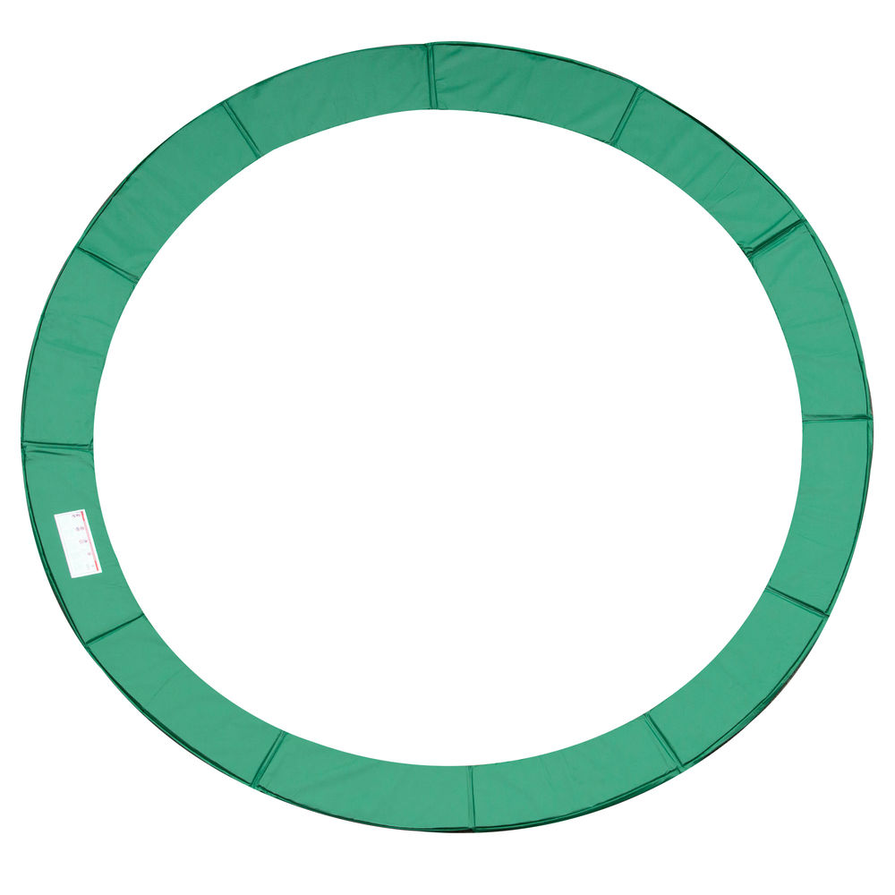 Cojín borde cama elástica 366x366 cm PVC, epe color verde Homcom